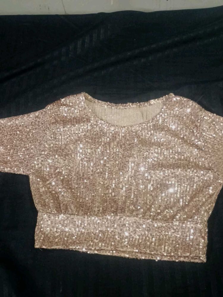 Sparkly Gold Sequin Top