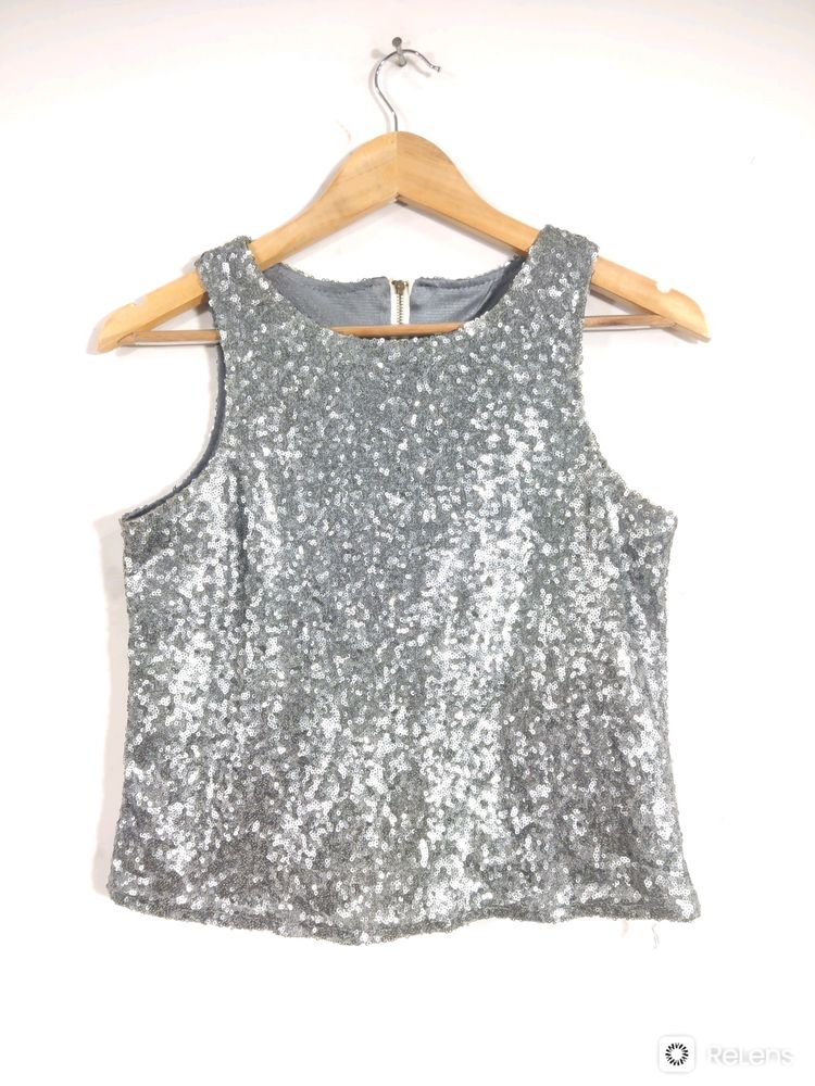 Grey Sequence Sleeveless Top (Women&#39;s)