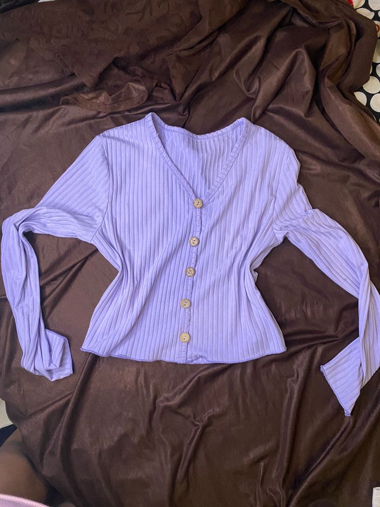 Summer Fitted Lavendar Top