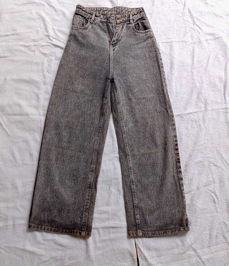 Wide Leg Denim Jeans