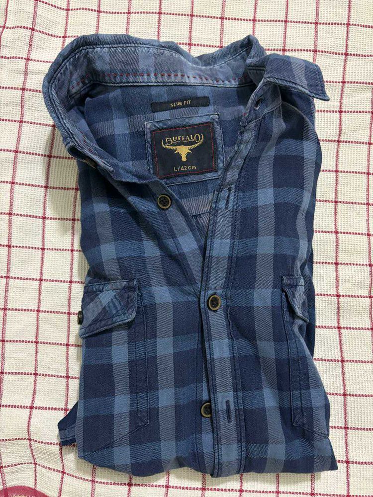 Men Checks Design Shirt