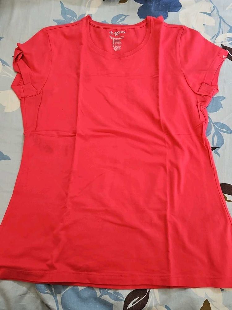 Red Casual T-Shirt