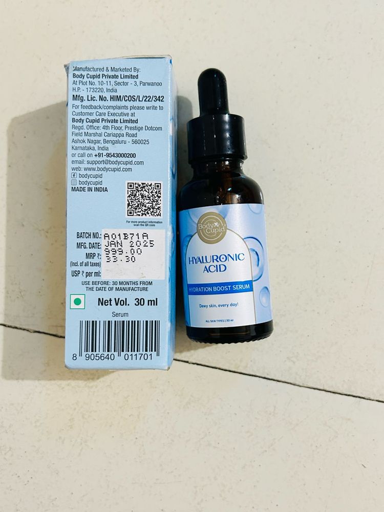 Body Cupid Hyaluronic Acid Hydration Boost Serum 3