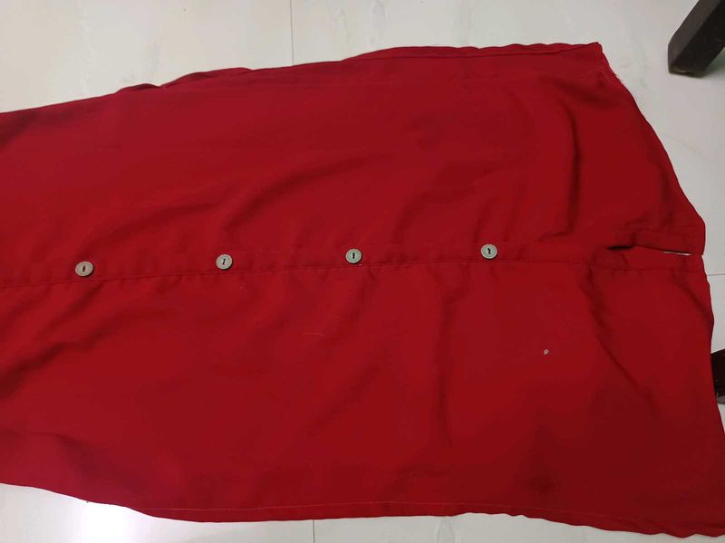 Red Button-Down Shirt