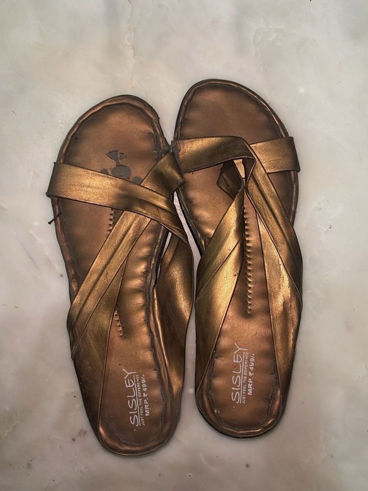 Sisley Bronze Flats