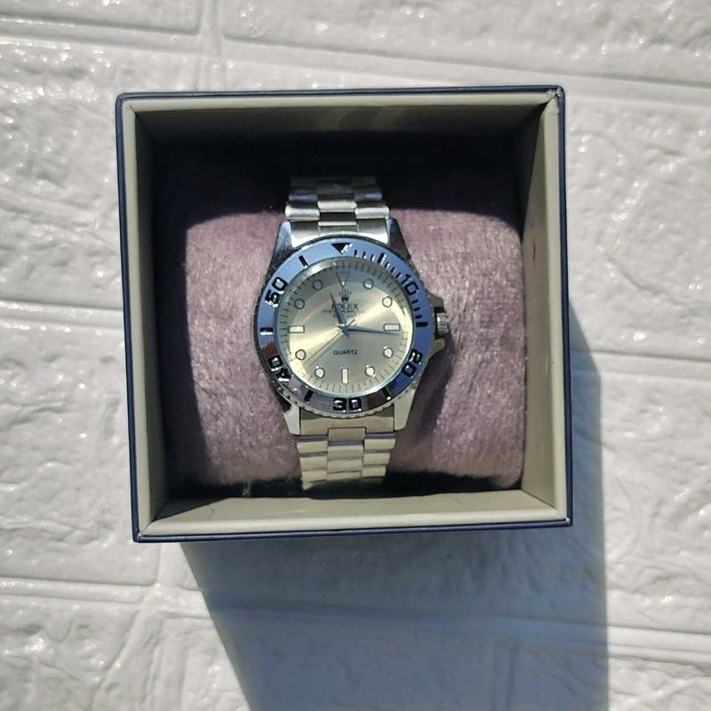 rolex Stylish Silver Watch