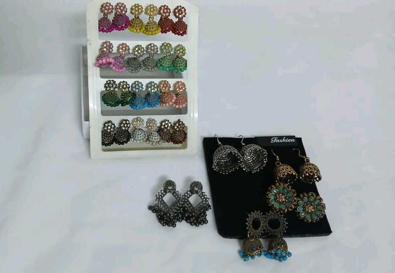 ✨Set of 17 Beautiful Jhumkas✨