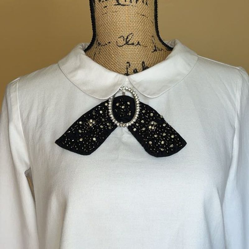 Zara Trafaluc Collection Peter Pan Collar and Bow