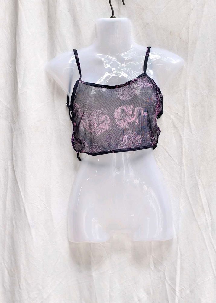 DRAGON PRINT SHEIN CROP TOP