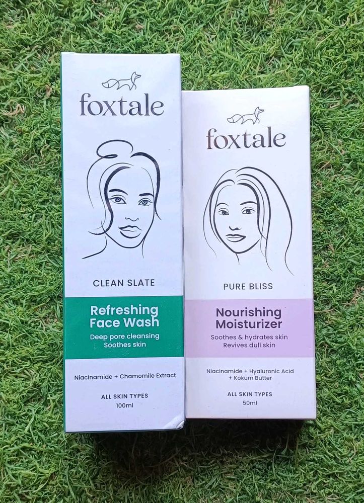 Combo Of Foxtale Face Wash &amp; Moisturizer