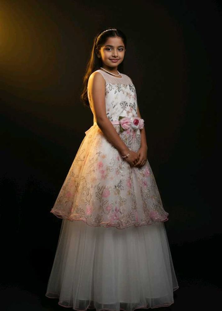 Floral Girls&#39; Party Dress