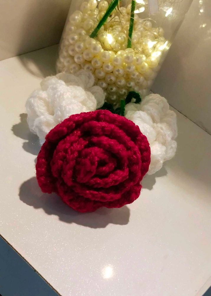 Crochet Rose Gajra ❤️