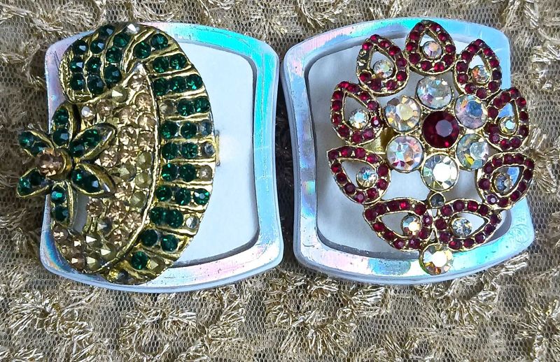Rhinestone Rings - Set of 2