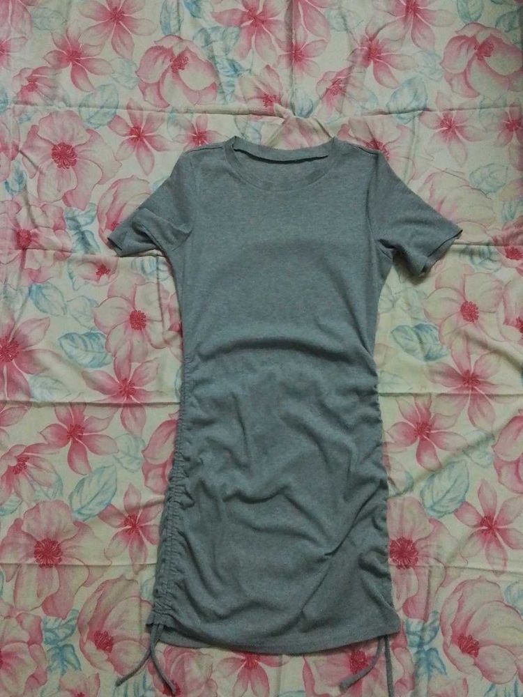 Aesthetic Grey Party Dress