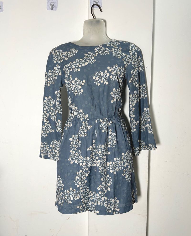 Blue Printed Jumpsuit