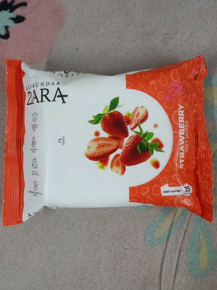 Zara Strawberry Wet Wipes
