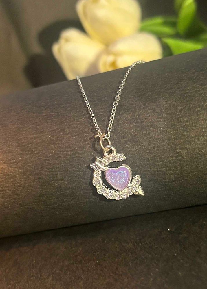 Heart &amp; Arrow Pendant Necklace