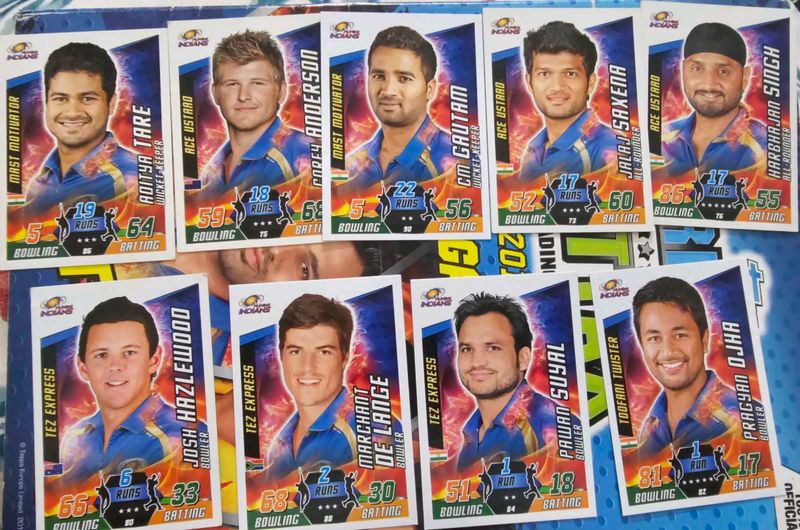 Topps Cricket Attax 2014 Mi Team Set
