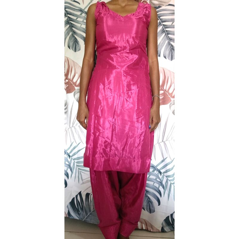 Dark Pink Colour Suit