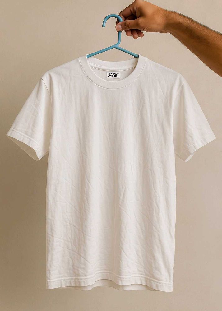 Basic White Crew Neck T-Shirt