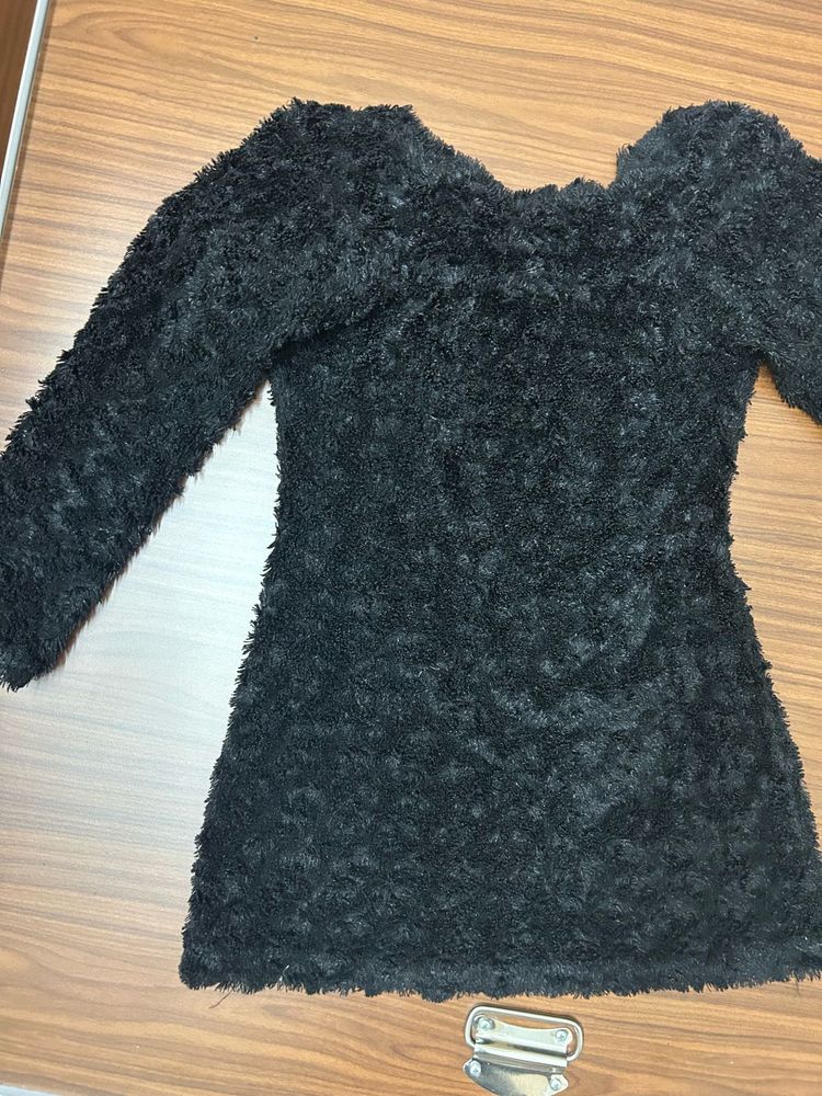 black fur soft top