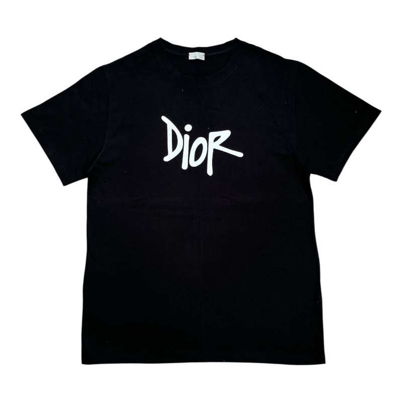 Dior Black Logo Tee