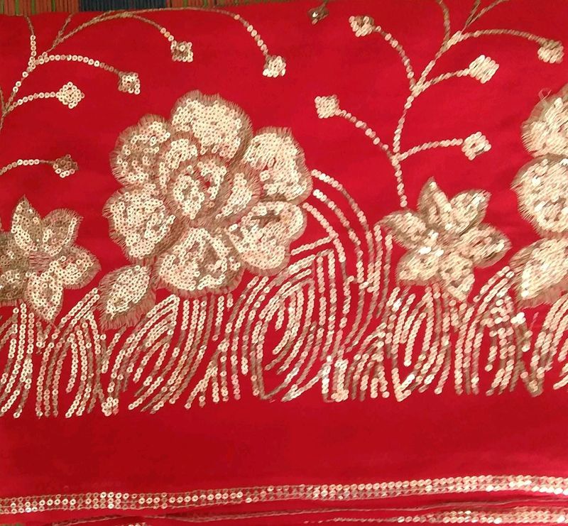 Red Saree❤️❤️