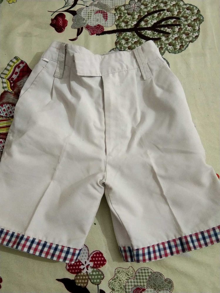 school uniform white short