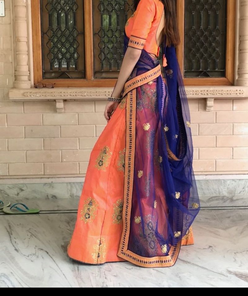 Double Shade Lehenga Choli Dupatta