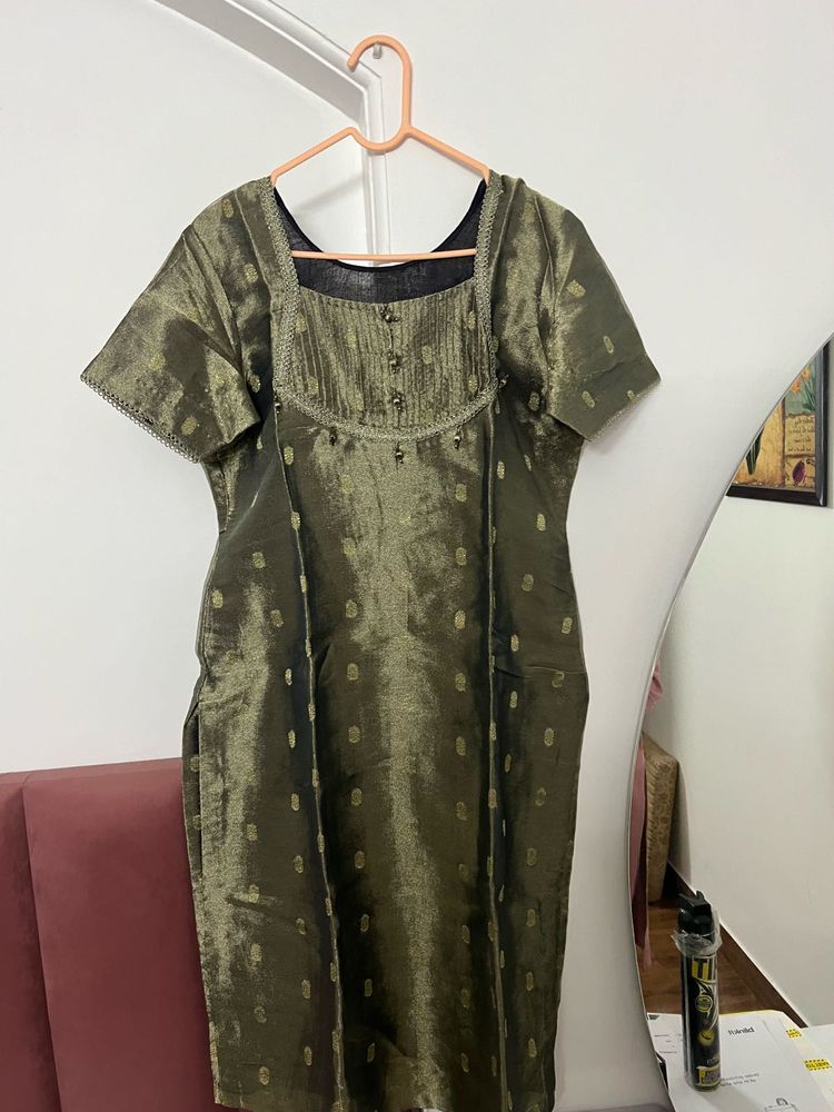 Elegant Olive Green Kurta