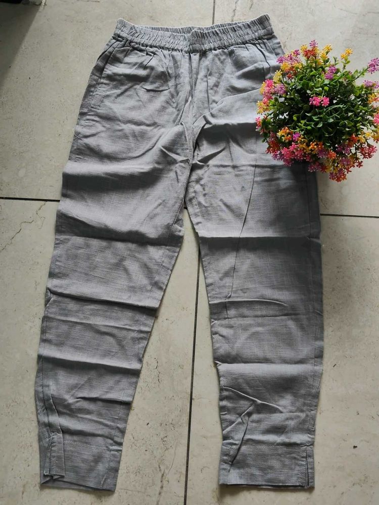 Light grey Pure Cotton Pant For daily use