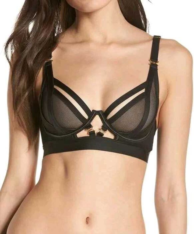 Black Mesh Bra