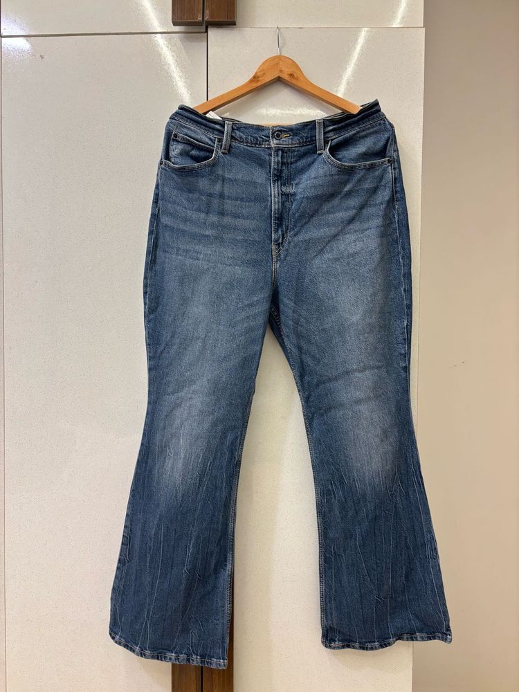 Flared Denim Jeans