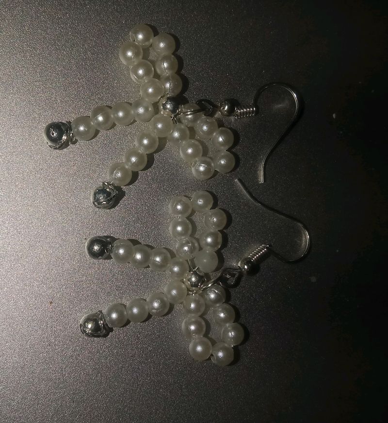 Pearl Bow Earring Coquette Design