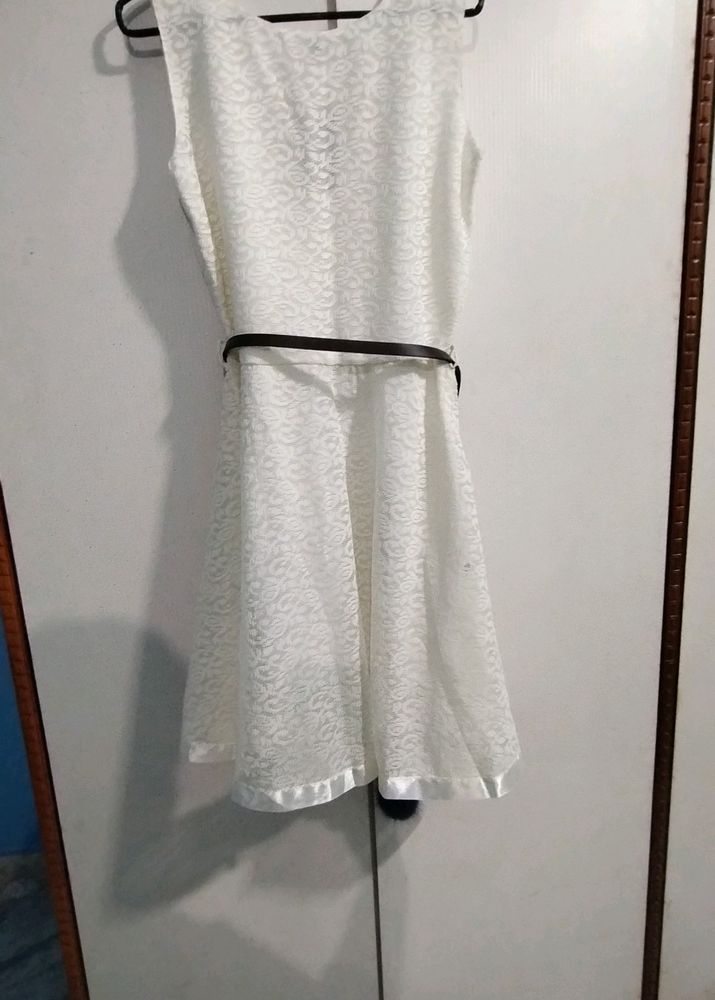 Off White Lace Dress (Fancy)