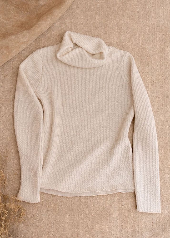 Cozy Cream Turtleneck Sweater
