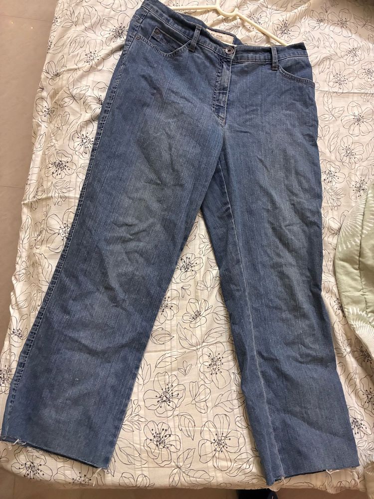 Wide Leg Denim Jeans