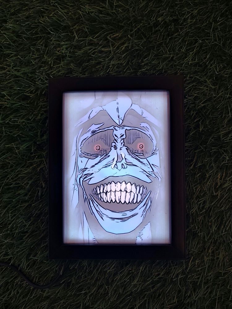 God Statue Solo Leveling Led Backlit Photo Frame