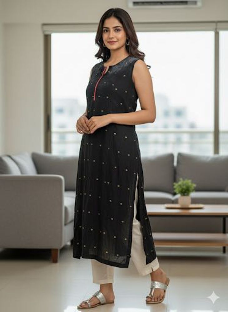 Elegant Black Kurta