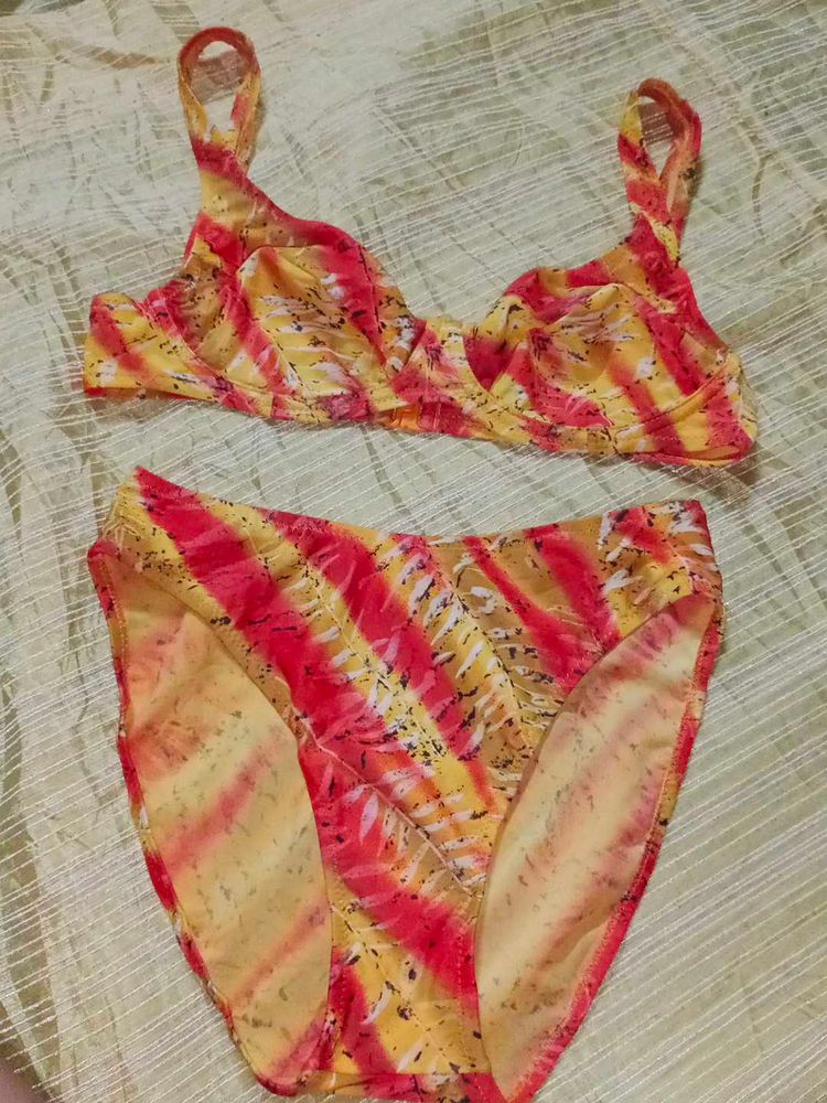 Retro Tie-Dye Bikini Set