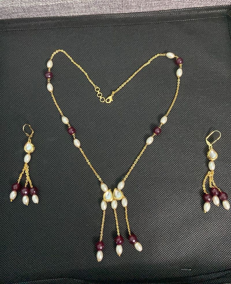 Pearl Necklace Set