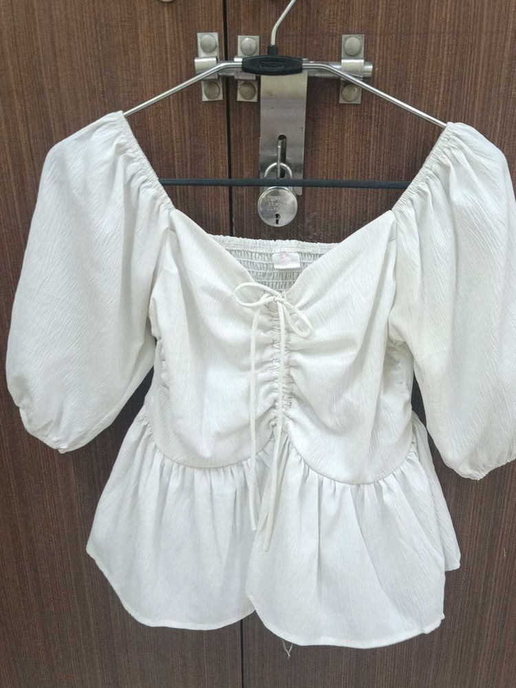 Korean Peplum Top