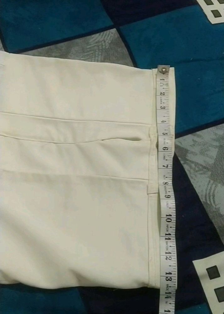 Mini Off White Skirt