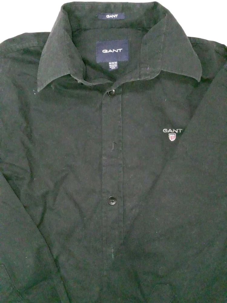 GANT oversize Black Long Sleeve Shirt