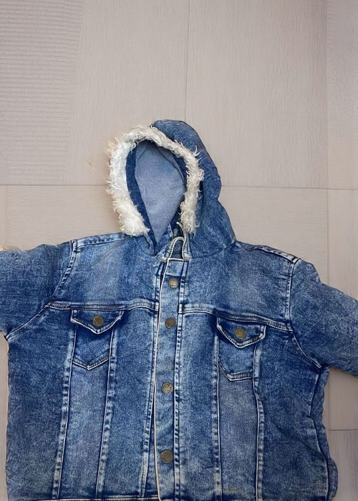 Hooded Denim Jacket