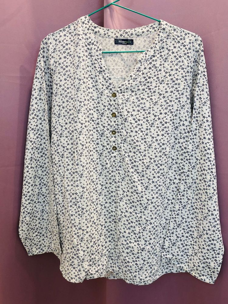 Floral Print Kurti Top
