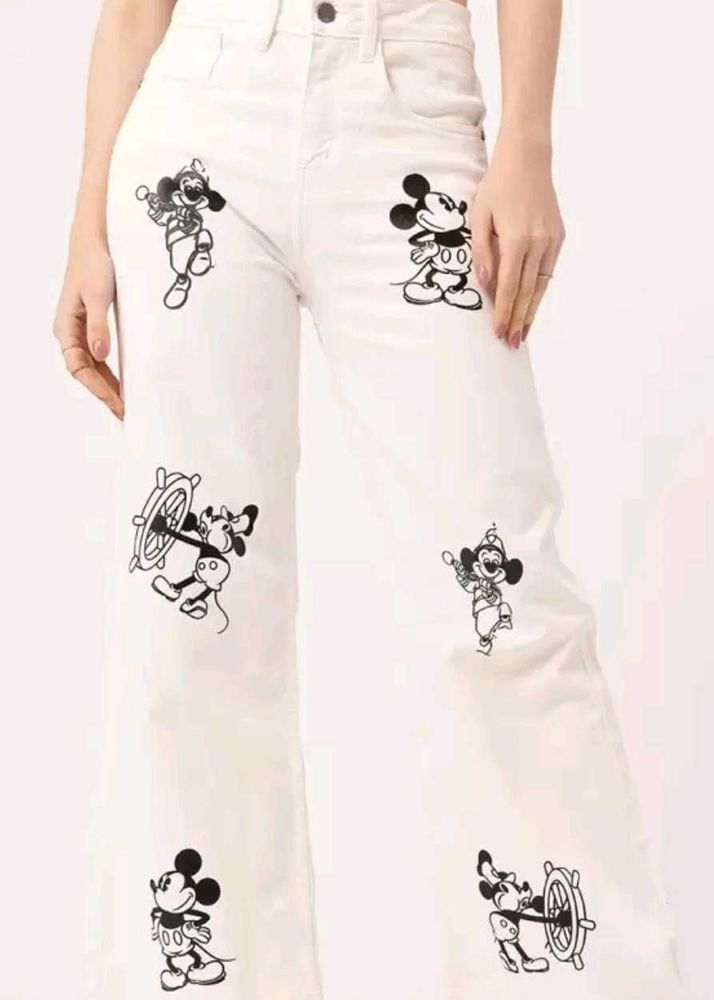 New Trendy Printed Jeans