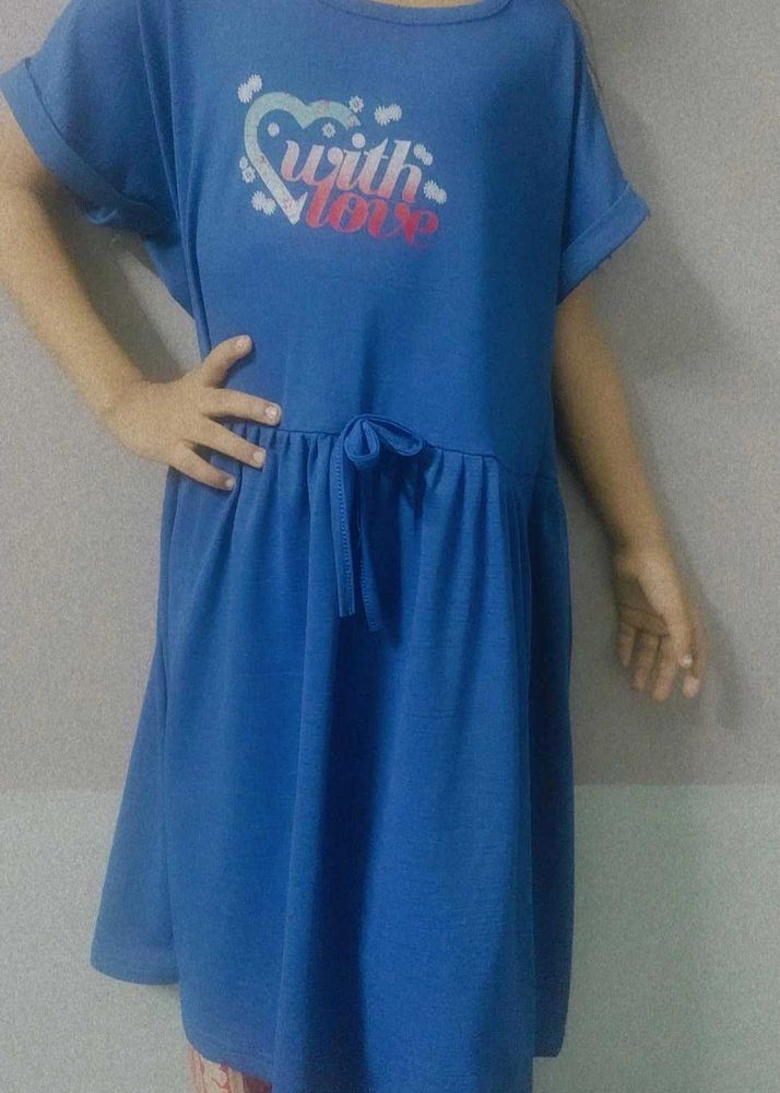 Beautiful Neavy Blue Mini Dress For Girls.