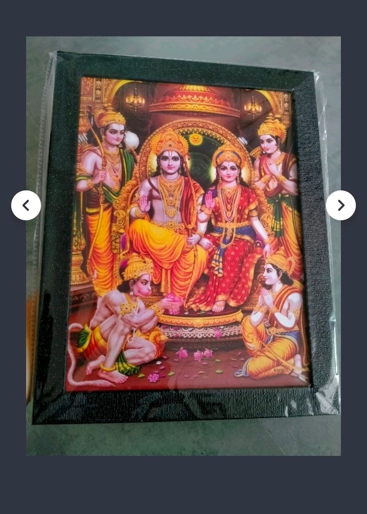 Ram Darbar Black Frame Poster With Lamination
