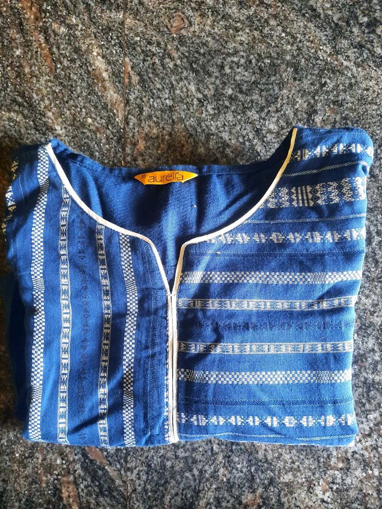 Aurelia Blue Printed Kurta